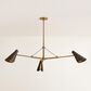 Troy Lighting Andersen 3-Light Chandelier in Patina Brass and Bronze, , large