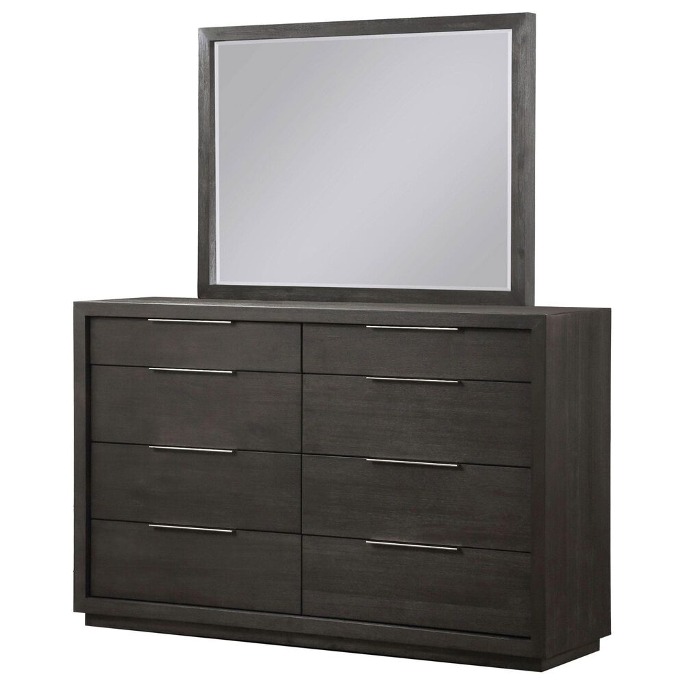 Urban Home Oxford Dresser and Mirror in Basalt Gray, , large