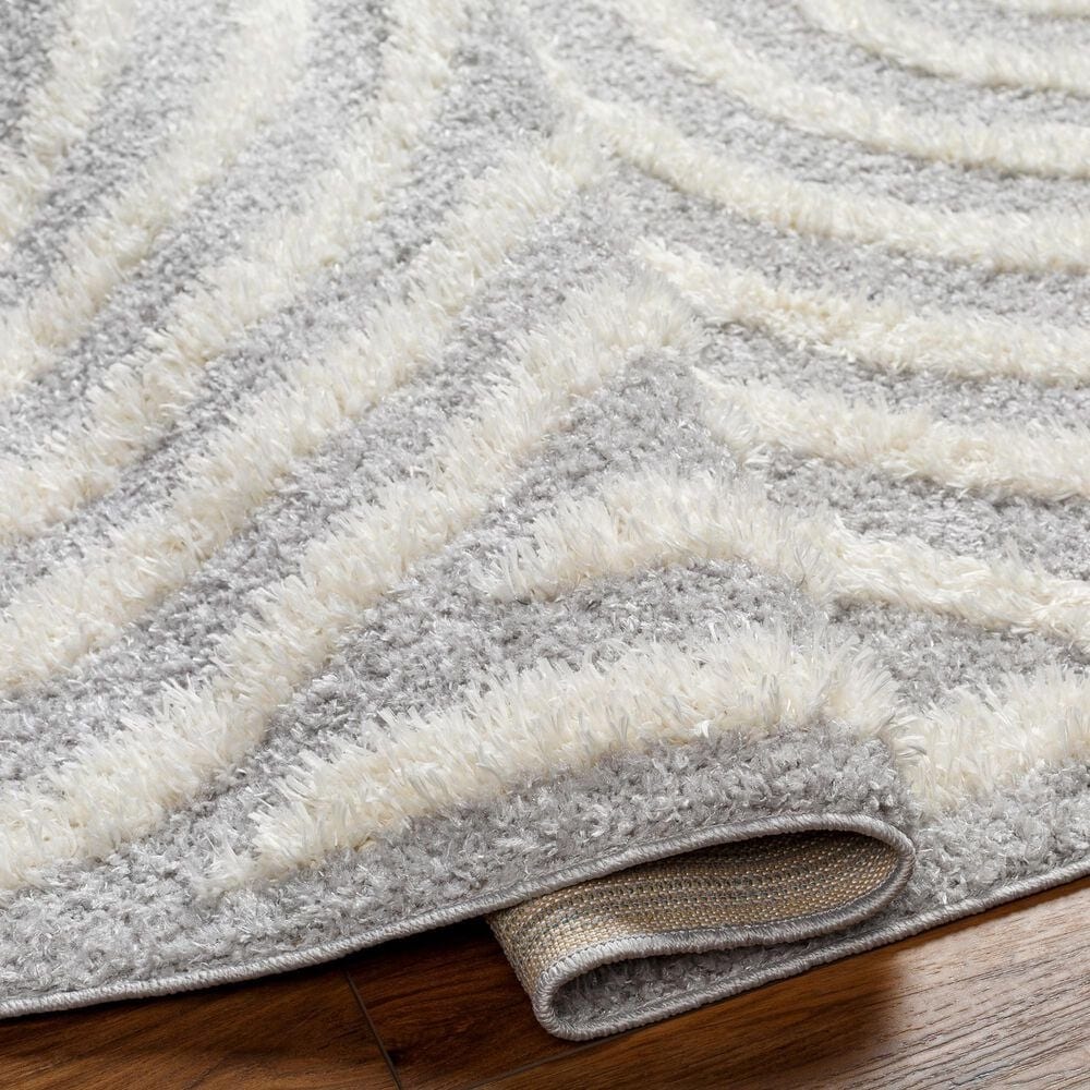 Surya Rodos RDO2330 7&#39;10&quot; x 10&#39; Light Slate, White Area Rug, , large