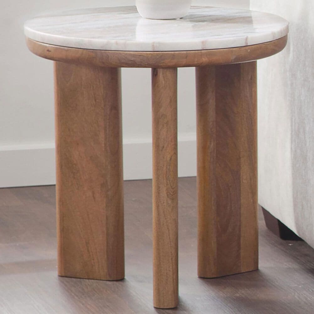 Steve Silver Sidney End Table in Brown and Honey, , large