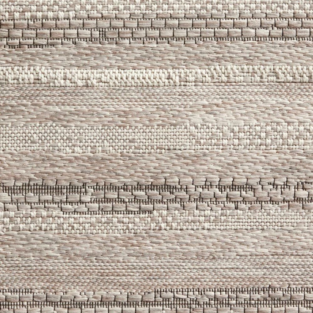 Amber Lewis x Loloi Malibu MAB-02 2&#39;3&quot; x 7&#39;7&quot; Ivory and Dove Indoor/Outdoor Runner, , large