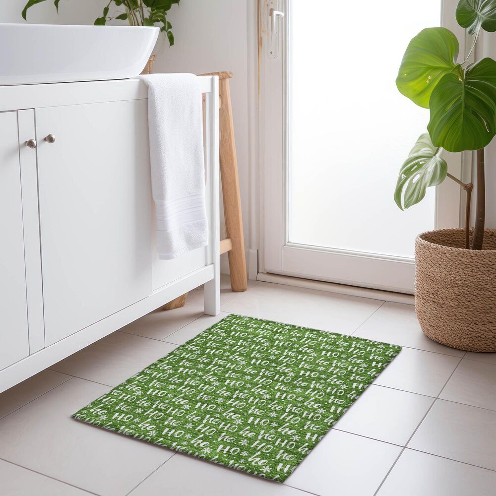 Dalyn Rug Company Wonderland WN22 1&#39;8&quot; x 2&#39;6&quot; Green Indoor/Outdoor Area Rug, , large