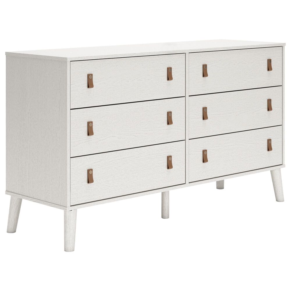 Ashley Aprilyn 6-Drawer Dresser in White, , large