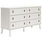 Ashley Aprilyn 6-Drawer Dresser in White, , large