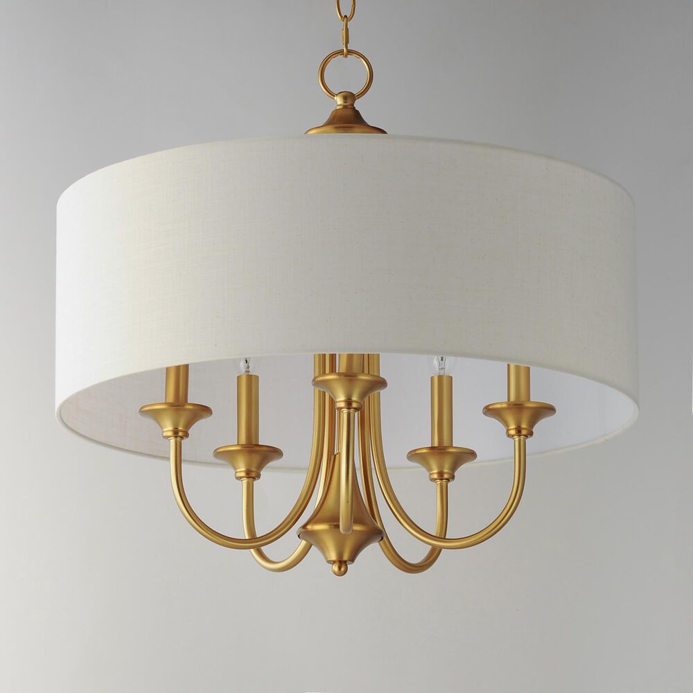 Maxim Lighting Bongo 5-Light Pendant in Natural Aged Brass, , large