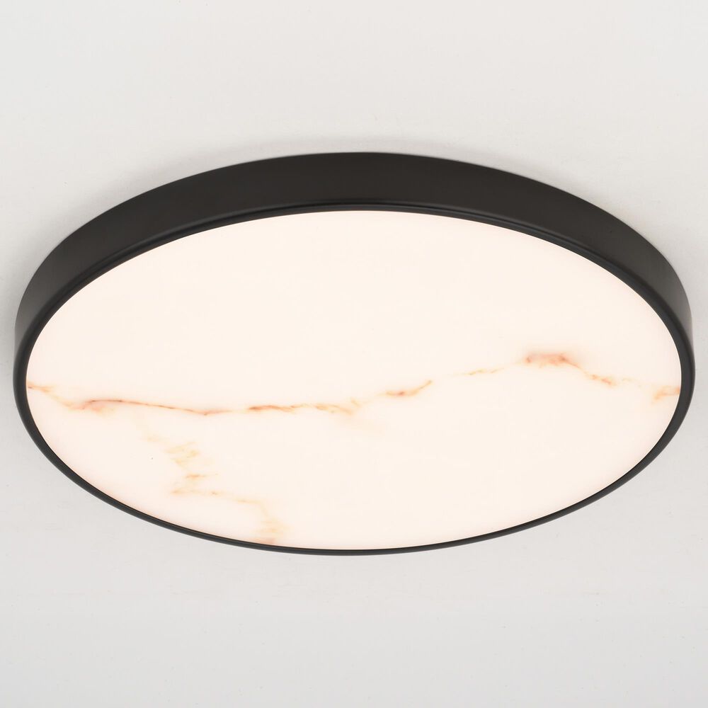 Vaxcel Aurelia 12" 1-Light Flush Mount in Matte Black, , large