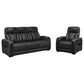 Ashley Boyington 2-Piece Power Reclining Sofa and Recliner in Black, , large