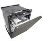 LG 24" Built-In Pocket Handle Dishwasher with SteamAssist in Black Stainless Steel, , large