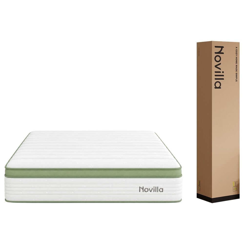 Novilla Grove 12" Medium Hybrid Queen Mattress in a Box, , large