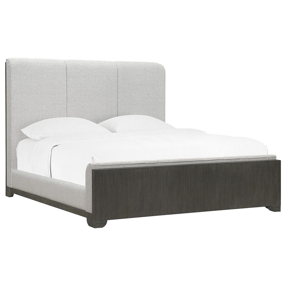 Nicolette Home Anderson Park Dark King Upholstered Bed in Frontier Brown, , large