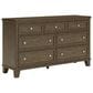 Ashley Shawbeck 7-Drawer Dresser in Medium Brown, , large