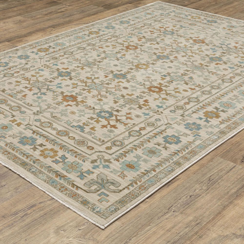 Oriental Weavers Maeve Ivory and Blue 3&#39;3&quot; x 5&#39; Area Rug, , large