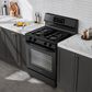 Midea 6.1 Cu. Ft. 4-Burner Freestanding Gas Range with Steam Cleaning in Black, , large
