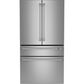 Cafe 23.2 Cu. Ft. Smart Counter-Depth French Door Refrigerator in Stainless Steel, , large