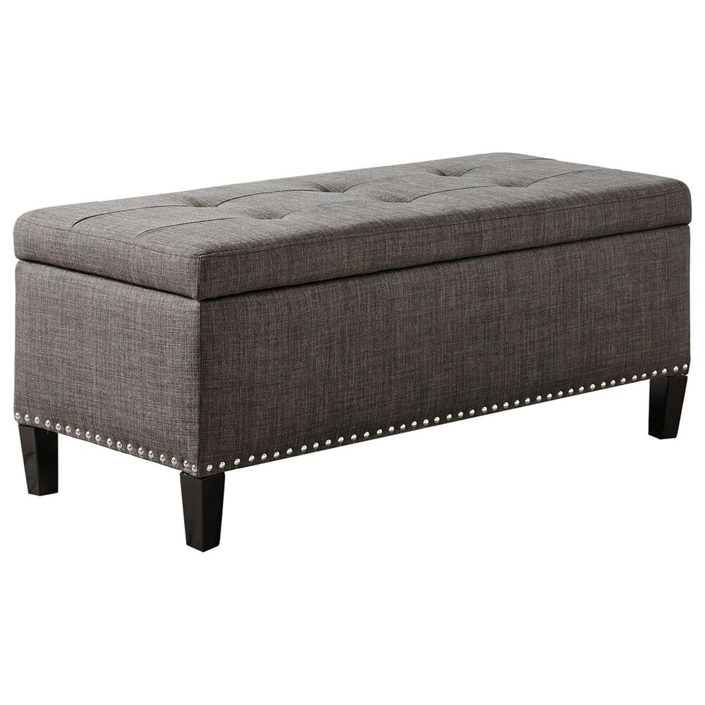 Hampton Park Shandra II Storage Bench in Charcoal, , large