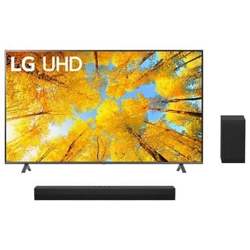 LG 86" Class UQ7590 4K LED UHD - Smart TV with 2.1 Channel Sound Bar and Wireless Subwoofer in Black, , large