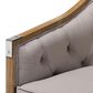 Baxton Studio Terina Arm Chair in Grey and Beige, , large