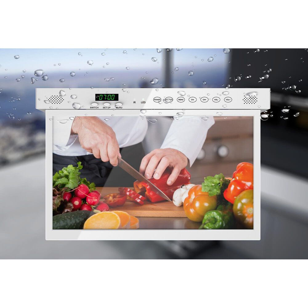 Sylvox 15.6" Smart Under TV for Kitchen in White Shop NFM