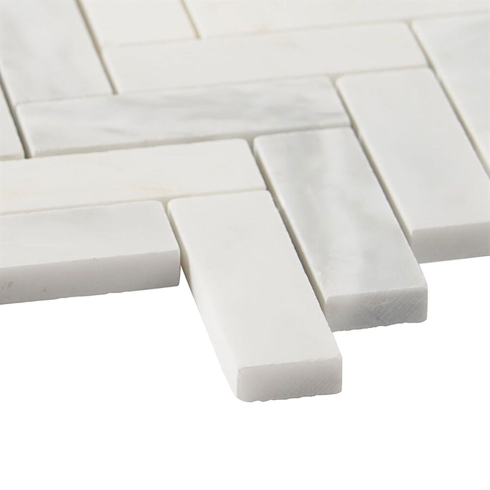 Soho Studio Asian Statuary 1&quot; x 3&quot; on 11&quot; x 13&quot; Marble Mosaic Sheet, , large
