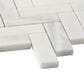 Soho Studio Asian Statuary 1" x 3" on 11" x 13" Marble Mosaic Sheet, , large