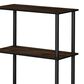 HOMLUX Turn-N-Tube 4-Tier Multipurpose Shelf Display Rack in Columbia Walnut and Black, , large