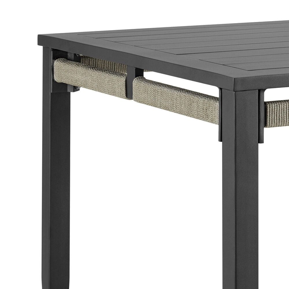 Blue River Zella Outdoor Rectangular Dining Table in Charcoal and Light Gray - Table Only, , large