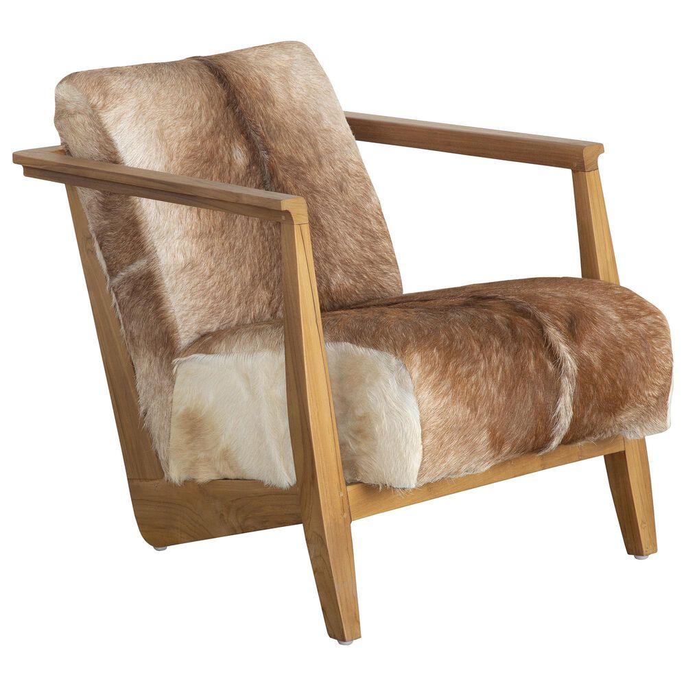 Blue Sun Designs Neala Accent Chair in Brown and White, , large