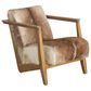 Blue Sun Designs Neala Accent Chair in Brown and White, , large