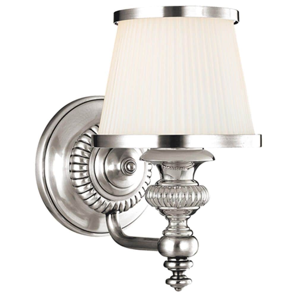 Hudson Valley Lighting Milton 1-Light Wall Sconce in Polished Nickel, , large