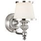 Hudson Valley Lighting Milton 1-Light Wall Sconce in Polished Nickel, , large
