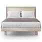 BDI Kara Queen Platform Bed and Two Nightstands in Washed Oak, , large