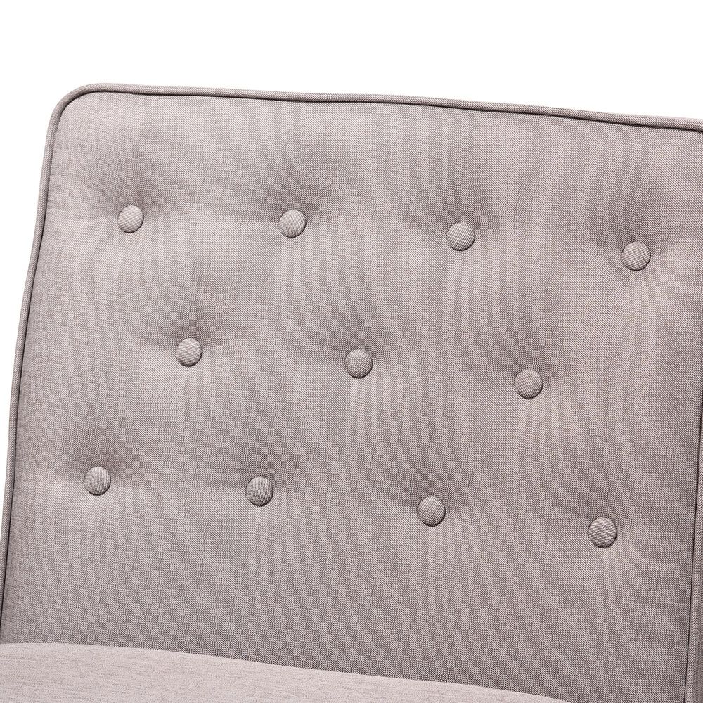 Baxton Studio Riordan Side Chair with Grey Cushion in Walnut Brown, , large