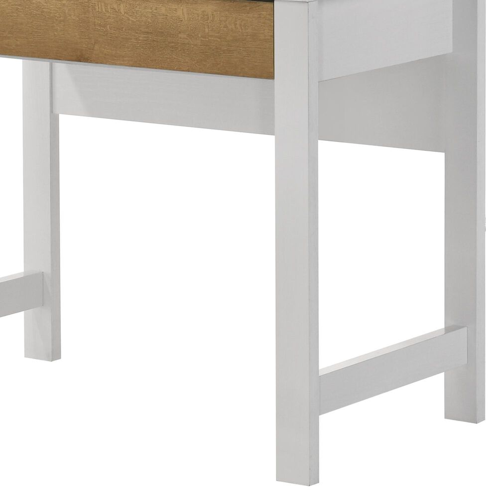 Everly Living Darya 6-Shelf Computer Desk in White, , large