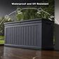 Hearth and Haven 260-Gallon Outdoor Plastic Deck Box in Black, , large