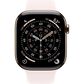Apple Watch Series 11 (GPS+Cellular) 46mm Titanium Case with Light Blush Sport Band - S/M in Gold and 2-Year AppleCare+, , large