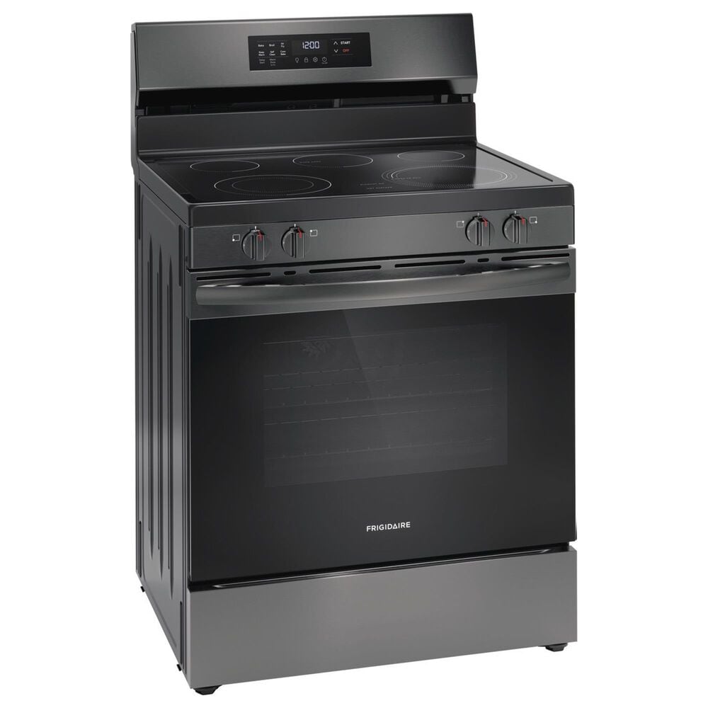 Frigidaire 30" Freestanding Electric Range with Air Fry in Black Stainless Steel, , large