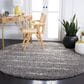 Safavieh Venus Shag VNS604J 2"7" Round Grey and Ivory Area Rug, , large