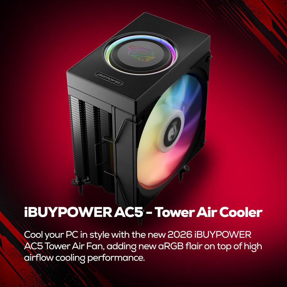 iBUYPOWER Slate Gaming PC Desktop | AMD Ryzen 7 8700F - 16GB RAM - AMD Radeon RX 7700 XT Graphic - 1TB SSD in Black, , large