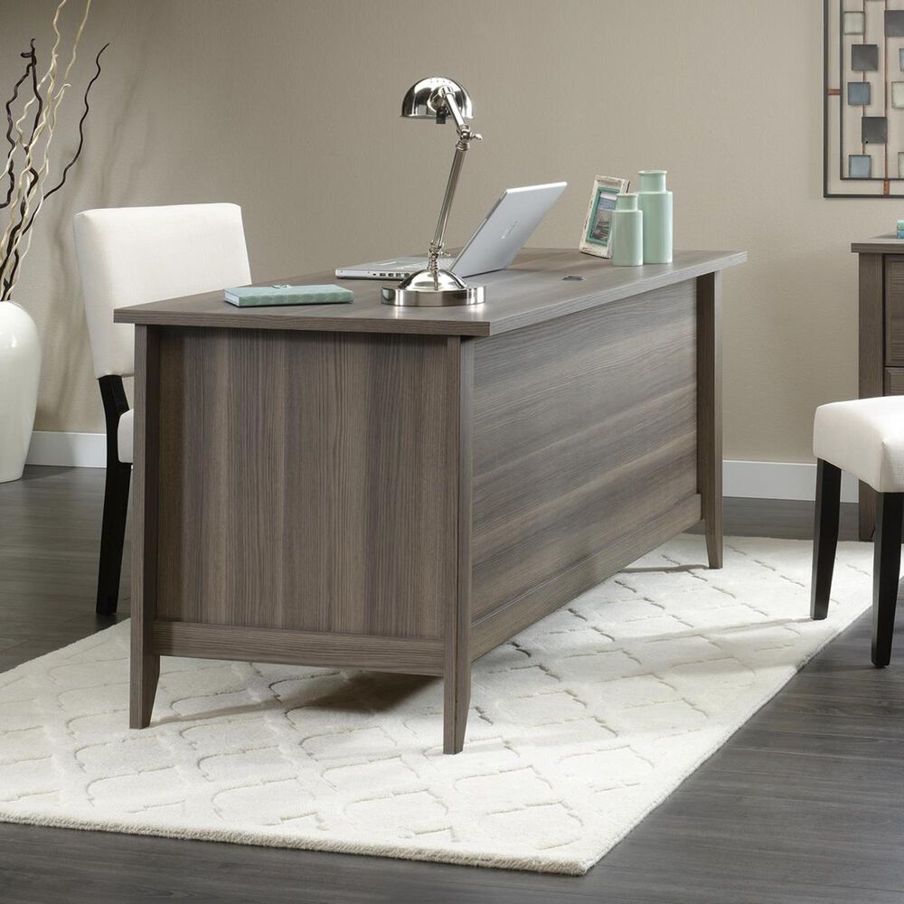 Sauder Shoal Creek Executive Desk in Diamond Ash Nebraska Furniture Mart