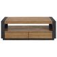 Mayberry Hill Breckenridge 2-Drawer Coffee Table in Light Oak and Black, , large