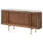Pacific Landing Ortega 4-Door Sideboard in Natural, White and Brass, , large