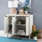 Linden Boulevard 3 Door Cabinet in White, , large