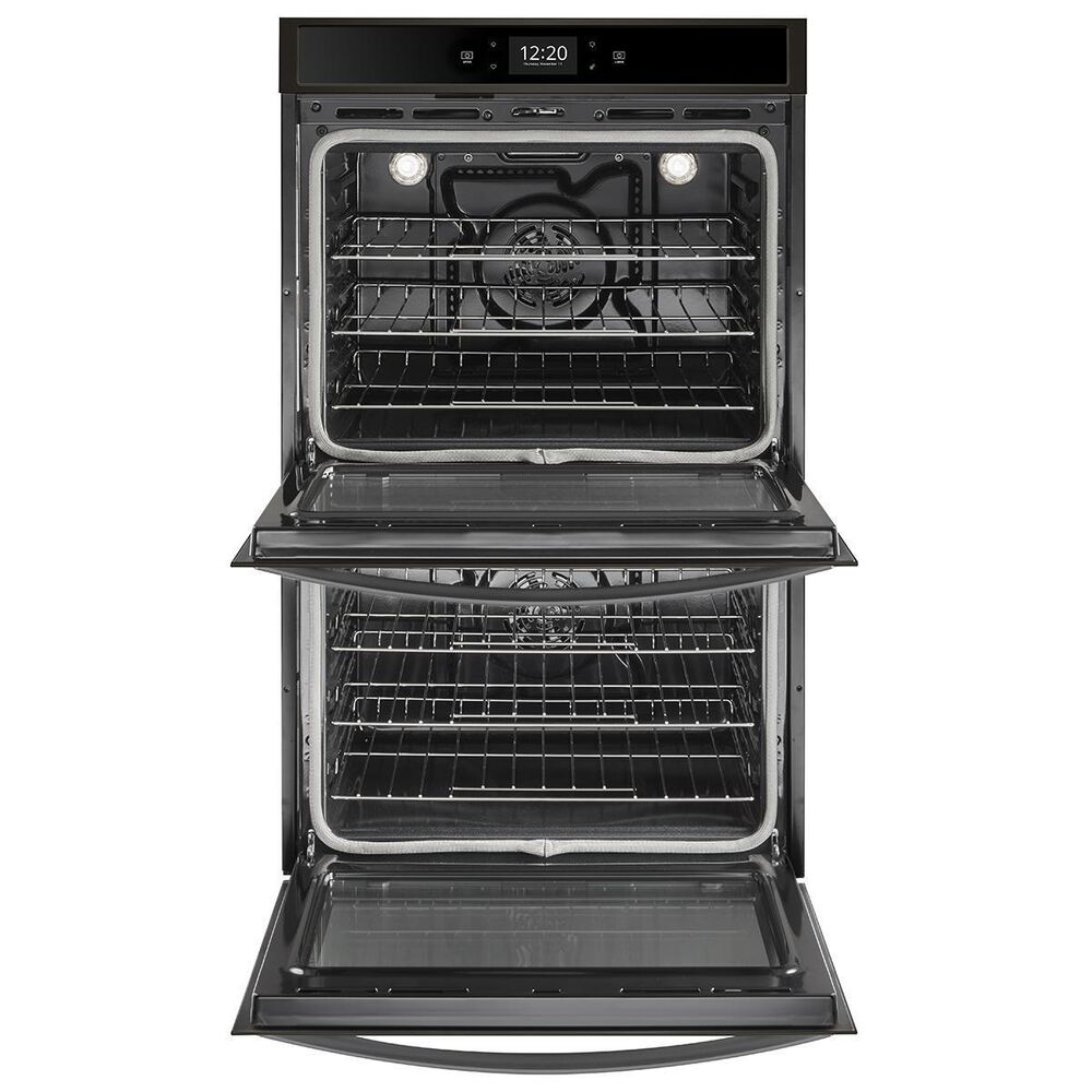 Whirlpool 30&quot; 10 Cu. Ft. Smart Double Wall Oven with True Convection Cooking - Black, , large