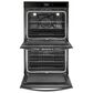 Whirlpool 30" 10 Cu. Ft. Smart Double Wall Oven with True Convection Cooking - Black, , large