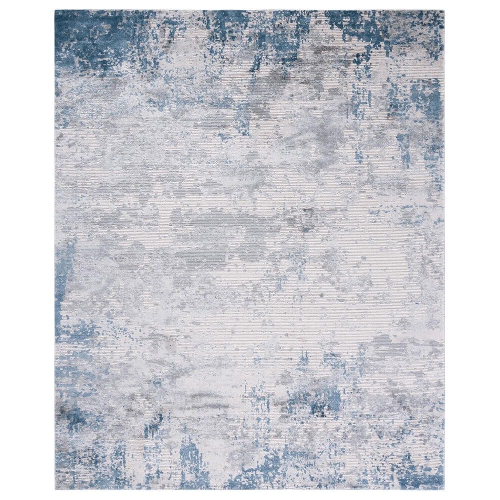 Safavieh Invista INV481F 9" x 12" Grey and Blue Area Rug, , large