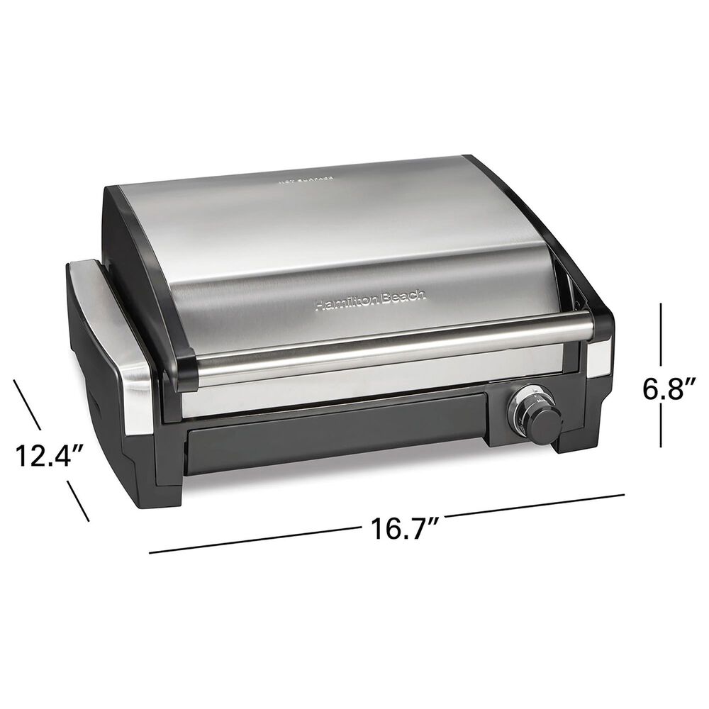 Hamilton Beach Electric Indoor Searing Grill in Stainless Steel Shop NFM