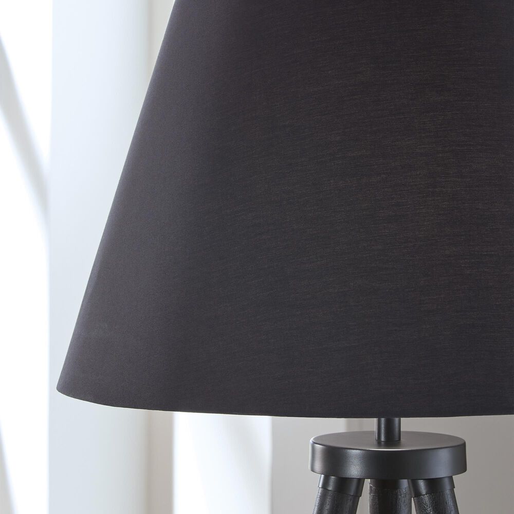 Ashley Orhan Wood Floor Lamp in Black, , large
