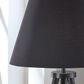 Ashley Orhan Wood Floor Lamp in Black, , large