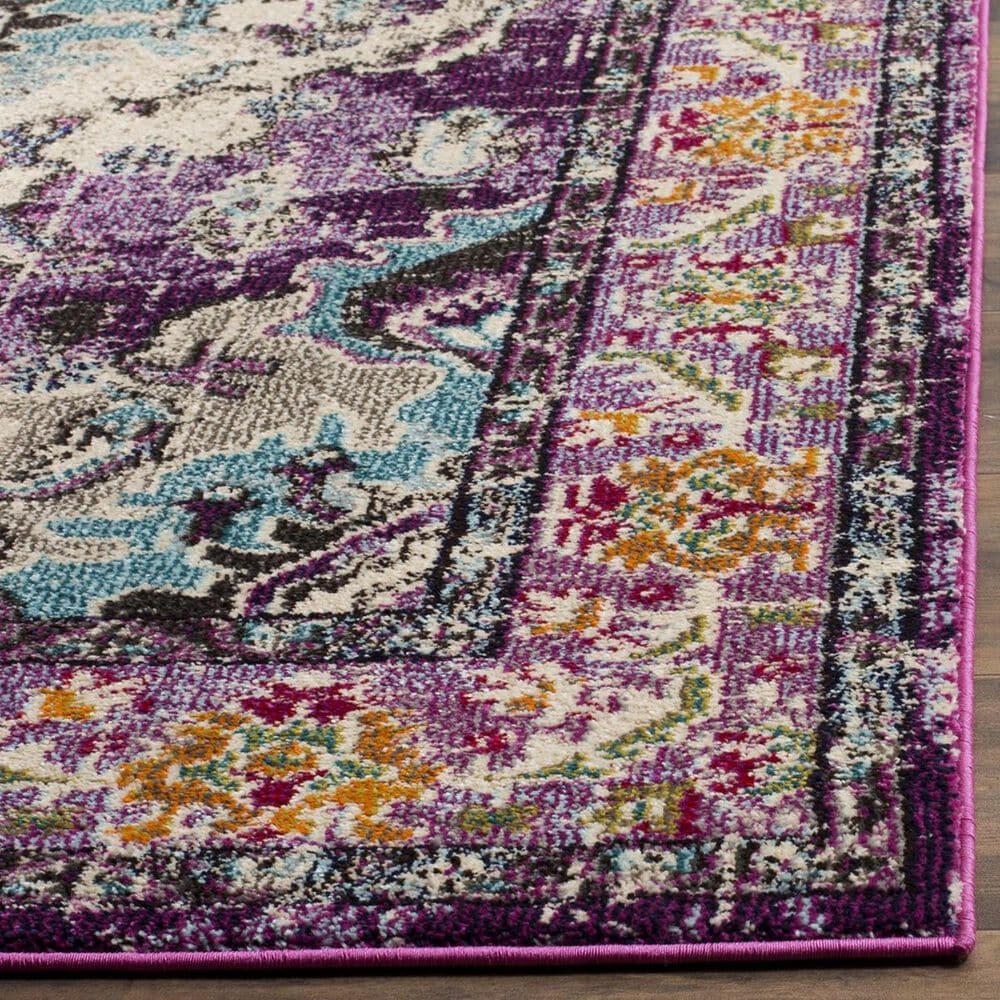 Safavieh Monaco MNC243L-3 3&#39; x 5&#39; Violet/Light Blue Area Rug, , large