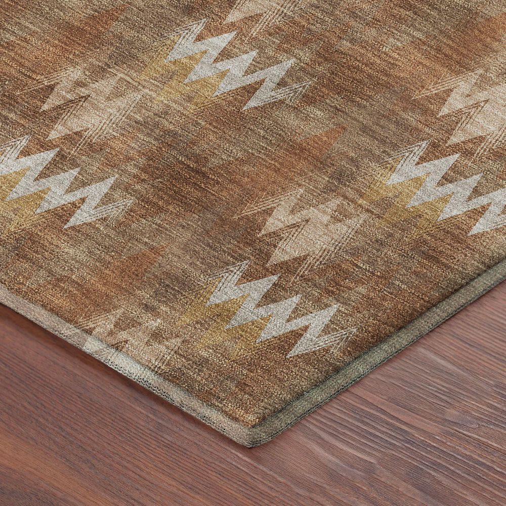 Dalyn Rug Company Soft Essentials Chevron Paprika 2'3" x 7'6" Runner, , large